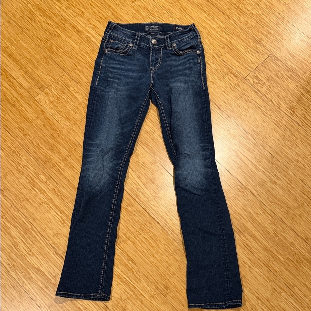 Silver Jeans Dark Blue Boot Cut Denim - Picture 2 of 6